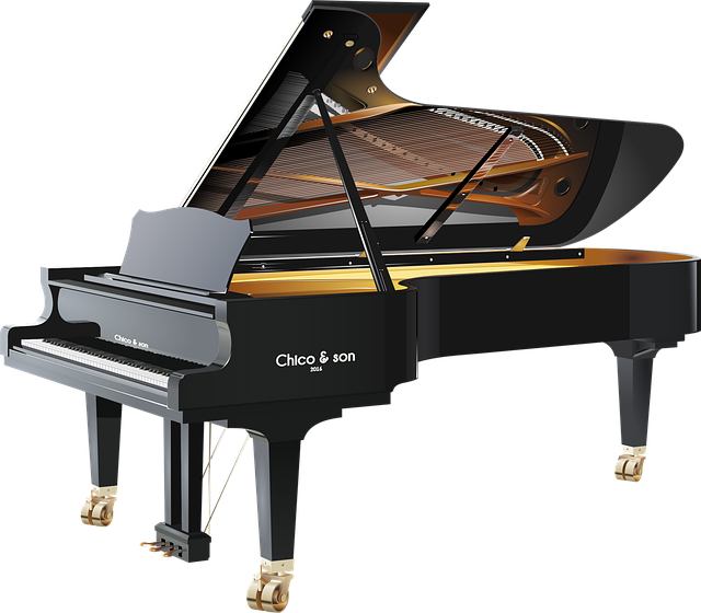 typický velký klavír